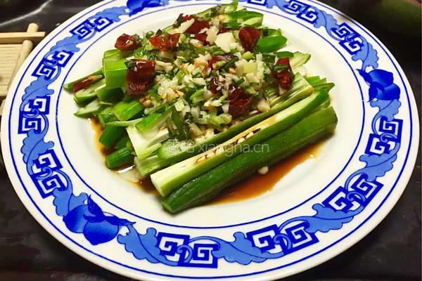 葱油秋葵的做法图解1