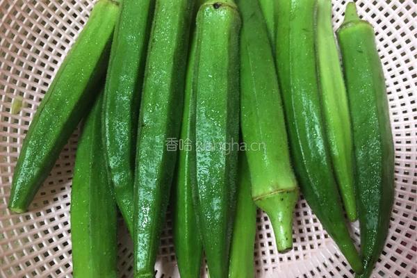 葱油秋葵的做法图解2