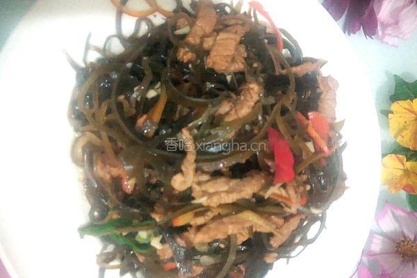 海带炒肉丝的做法图解6
