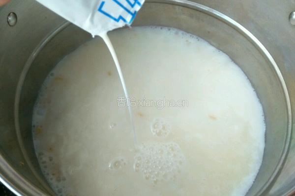 燕麦牛奶粥的做法图解3