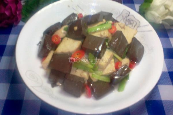 鸡血炒豆腐的做法图解8