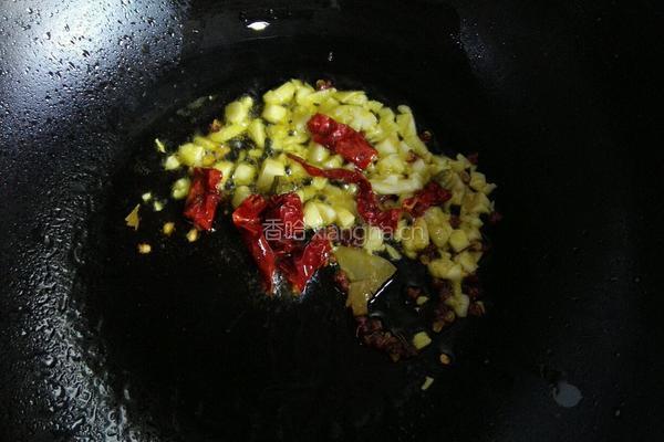 空心菜爆豆鼓的做法图解4