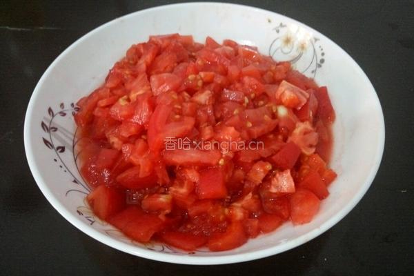 番茄黄豆的做法图解4
