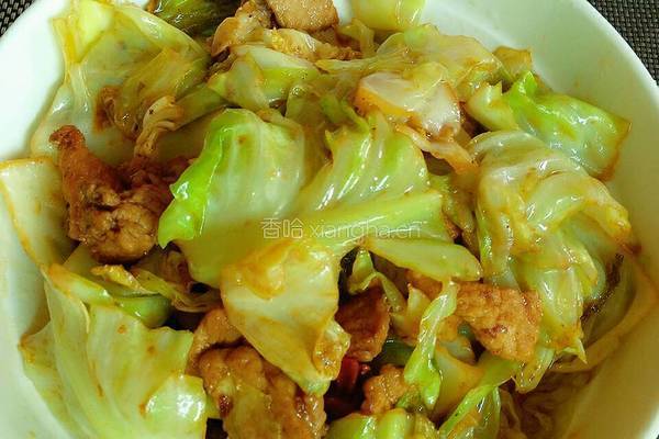 干煸包菜的做法图解8