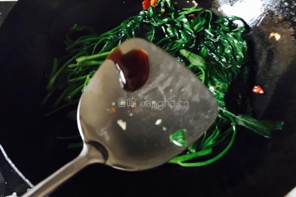 炝炒空心菜的做法图解5