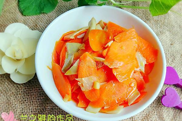 蚝香胡萝卜鲜菇片的做法图解9