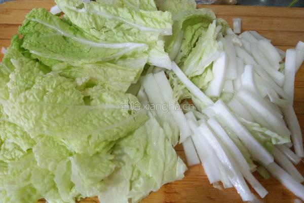 大白菜炖豆腐的做法图解3