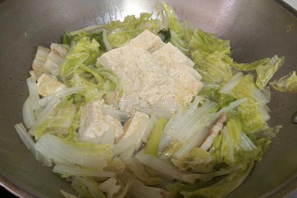 大白菜炖豆腐的做法图解12
