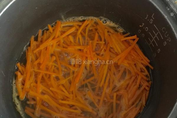 炒胡萝卜的做法图解3