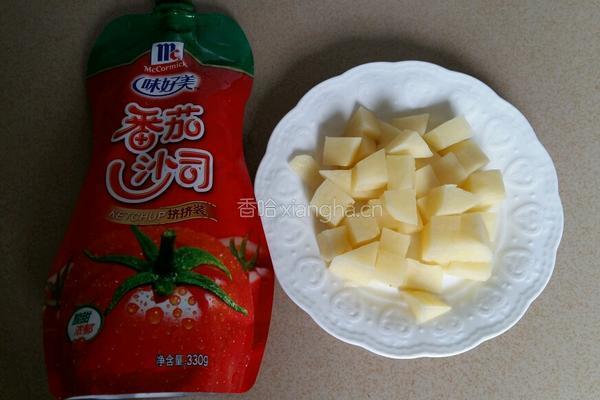番茄酱土豆丁的做法图解1