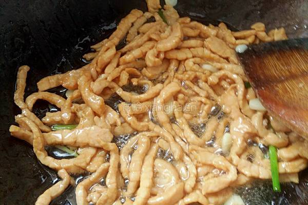 金针菇炒肉丝的做法图解4