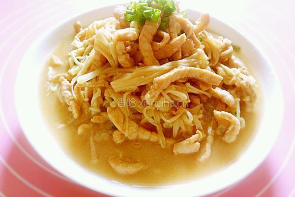 金针菇炒肉丝的做法图解7