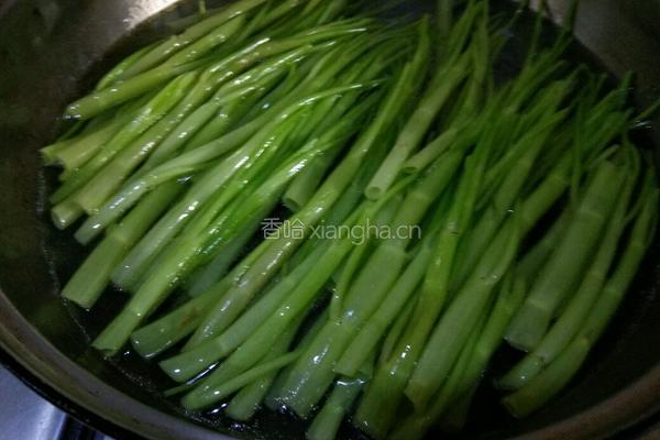 白灼通菜梗的做法图解4
