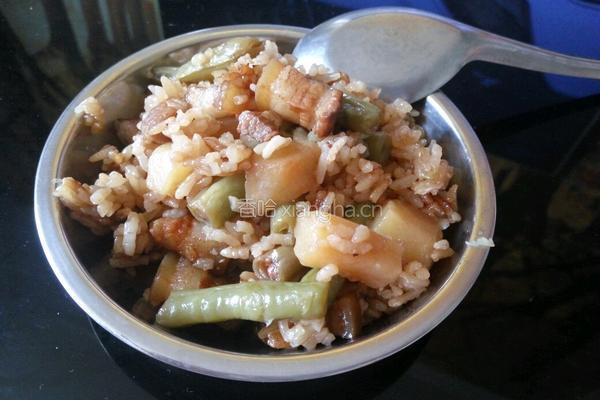 豆角土豆焖饭的做法图解7