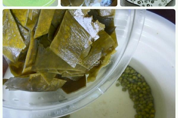绿豆海带汤的做法图解2