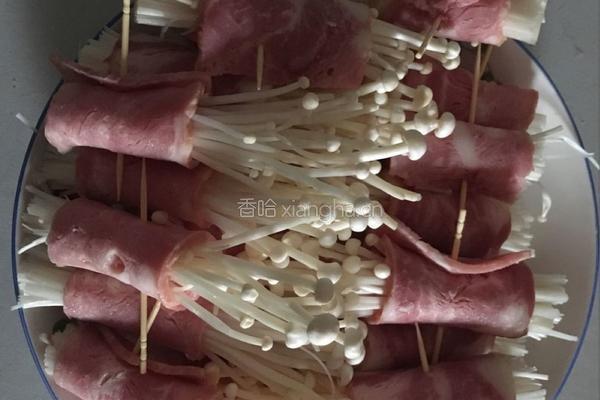 金针菇培根的做法图解3