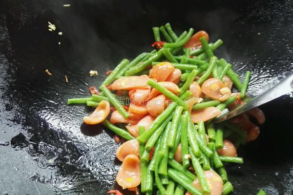 豆角炒香肠的做法图解9