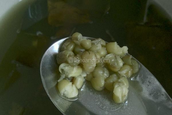 海带绿豆粥的做法图解3