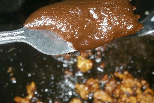 肉酱菠菜的做法图解4