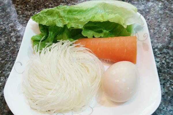 蛋炒粉的做法图解1