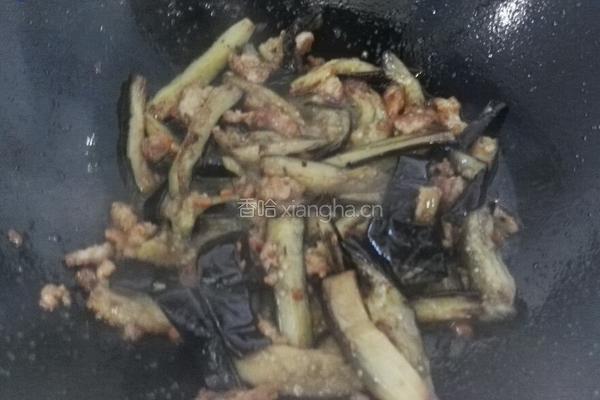 酱爆肉末茄子的做法图解4