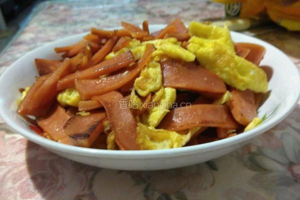 鸡蛋炒火腿肠的做法图解7