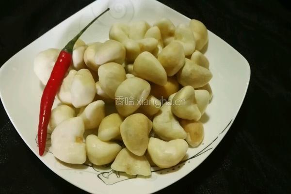韭菜花炒青菱的做法图解3