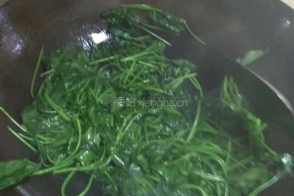 炒红薯叶的做法图解7