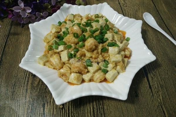 虾仁烧豆腐的做法图解13