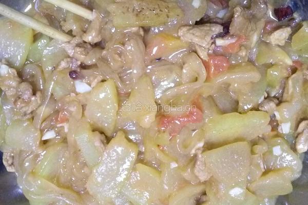 冬瓜粉条炒肉的做法图解8
