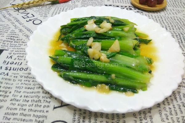清炒油麦菜的做法图解7
