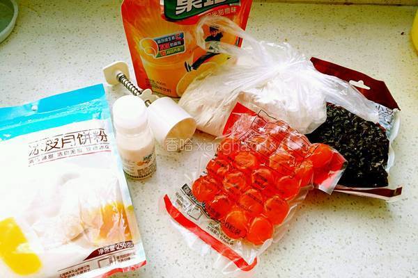 甜橙味冰皮月饼的做法图解1