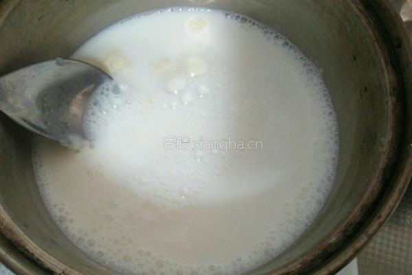 牛奶蜜豆雪糕的做法图解2