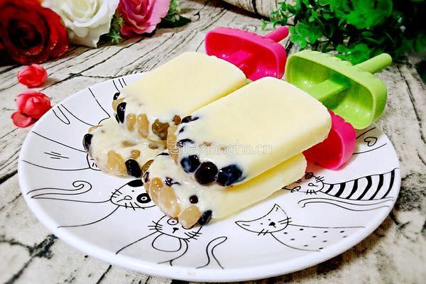 牛奶蜜豆雪糕的做法图解14