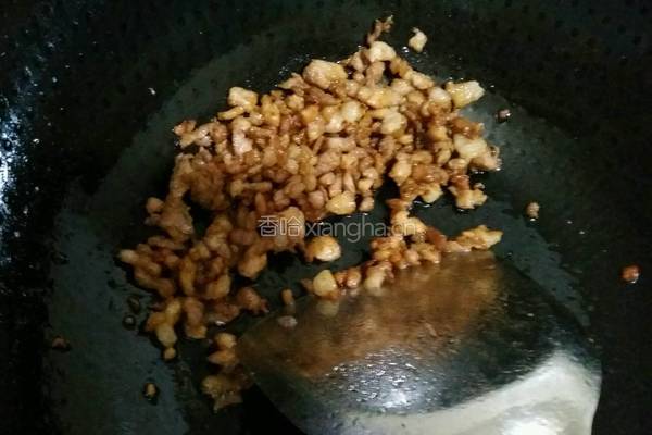 长豆角炒肉丁咸菜的做法图解6