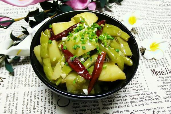 四季豆烧土豆的做法图解9