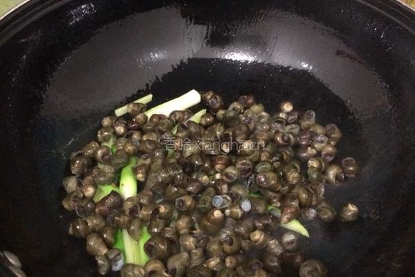 炒田螺的做法图解4