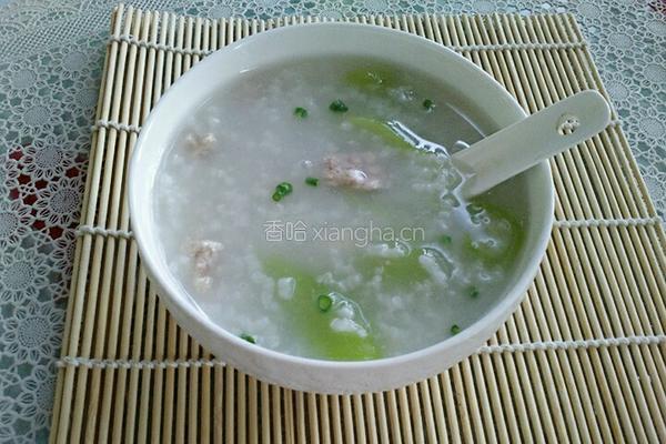丝瓜瘦肉粥的做法图解8