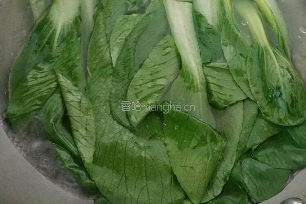 腐竹烧油菜的做法图解4