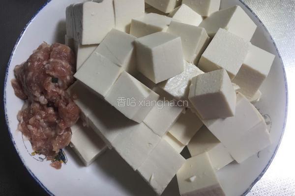 豆腐肉末的做法图解2