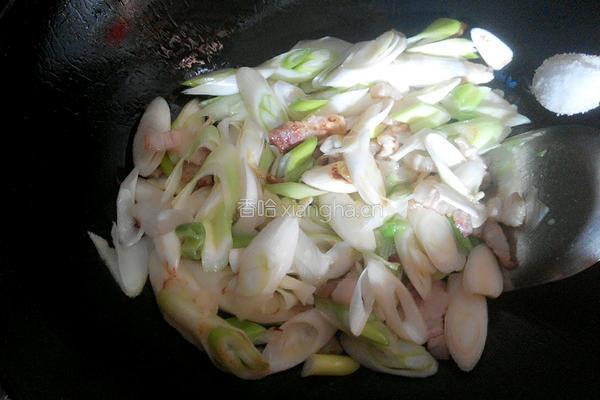 大葱炒肉的做法图解5