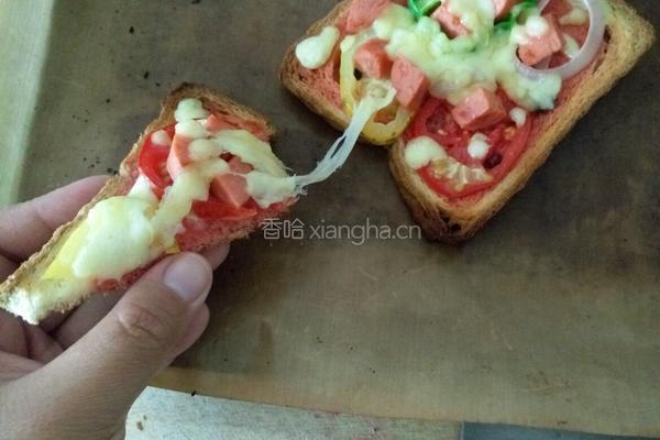 面包披萨的做法图解9