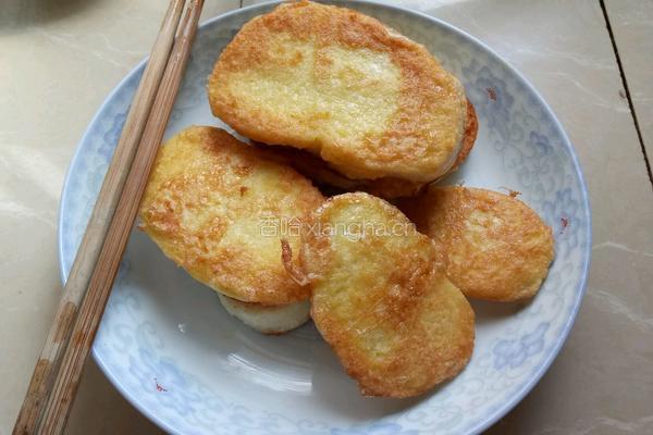 鸡蛋煎馒头片的做法图解8