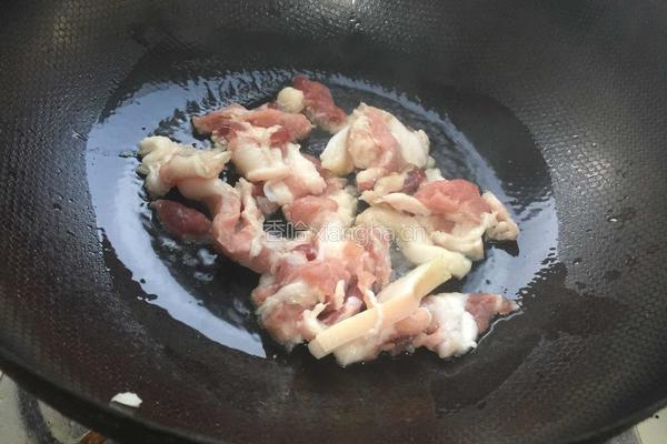 豇豆烧肉的做法图解3
