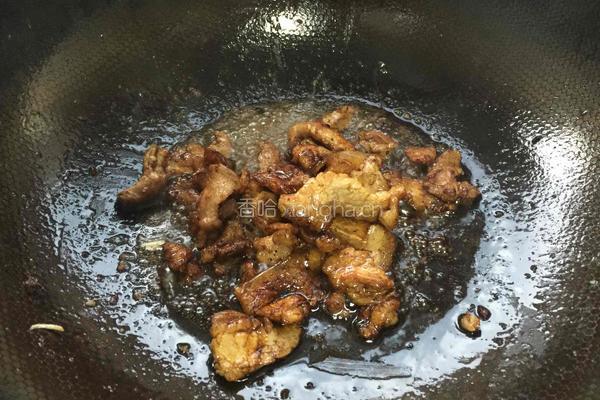 豇豆烧肉的做法图解4