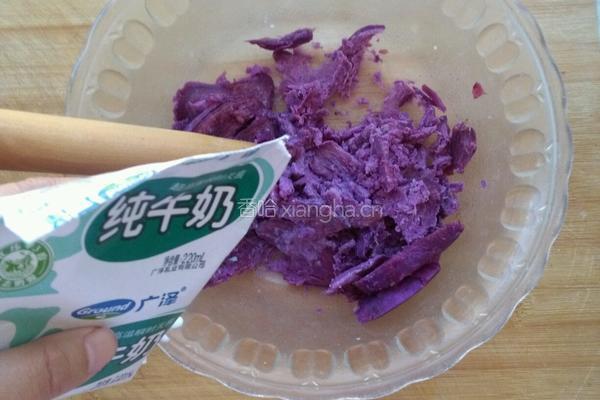 香蕉紫薯吐司卷的做法图解5