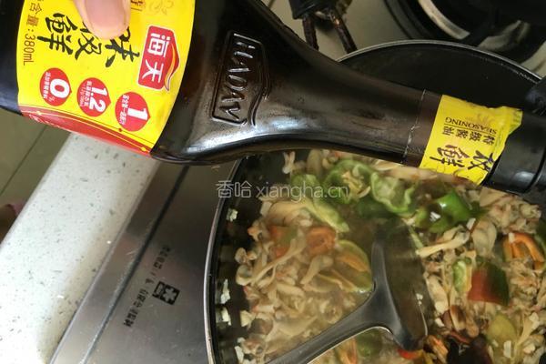 青椒炒海蚬子的做法图解6