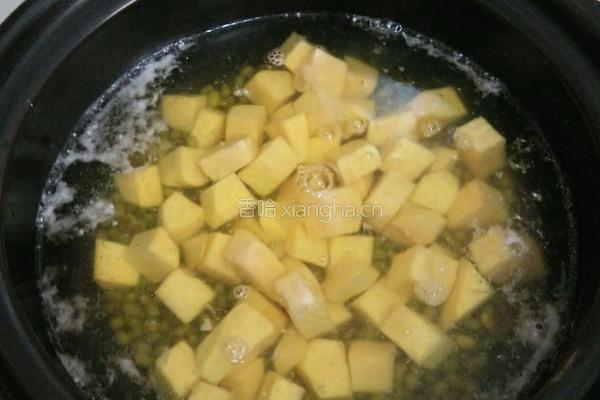 番薯绿豆糖水的做法图解4