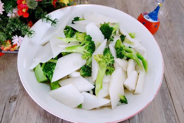 清炒山药西兰花的做法图解7