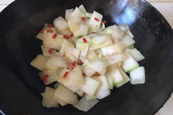 清炒冬瓜的做法图解5